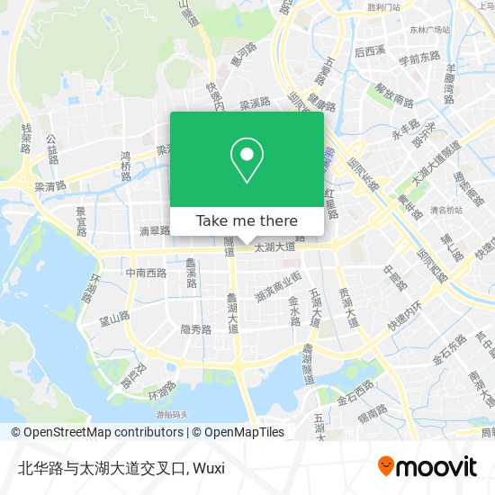 北华路与太湖大道交叉口 map