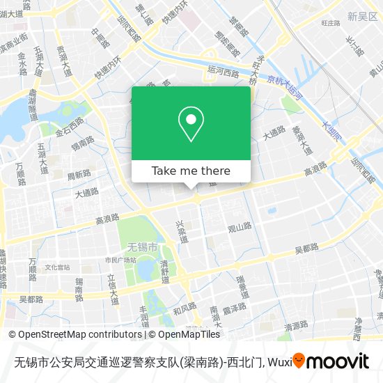 无锡市公安局交通巡逻警察支队(梁南路)-西北门 map