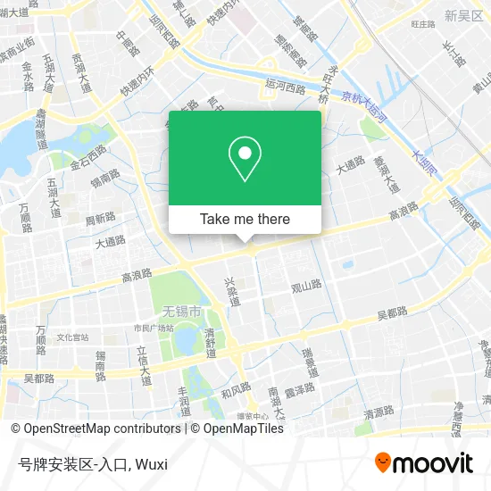 号牌安装区-入口 map