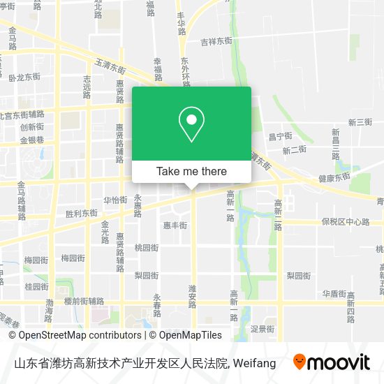 山东省潍坊高新技术产业开发区人民法院 map