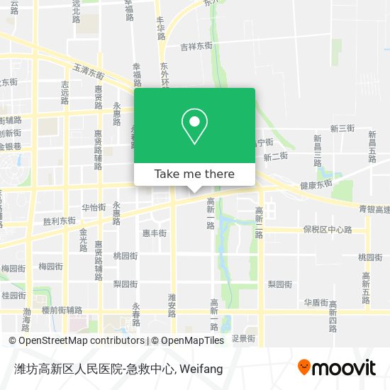 潍坊高新区人民医院-急救中心 map