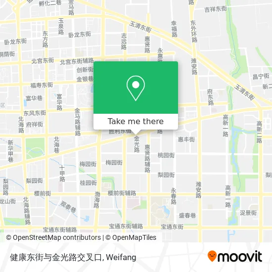 健康东街与金光路交叉口 map