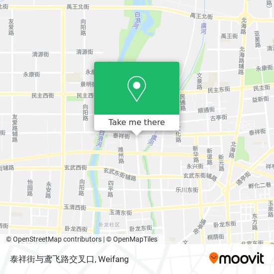 泰祥街与鸢飞路交叉口 map