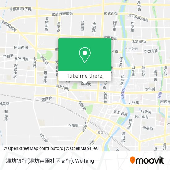 潍坊银行(潍坊苗圃社区支行) map