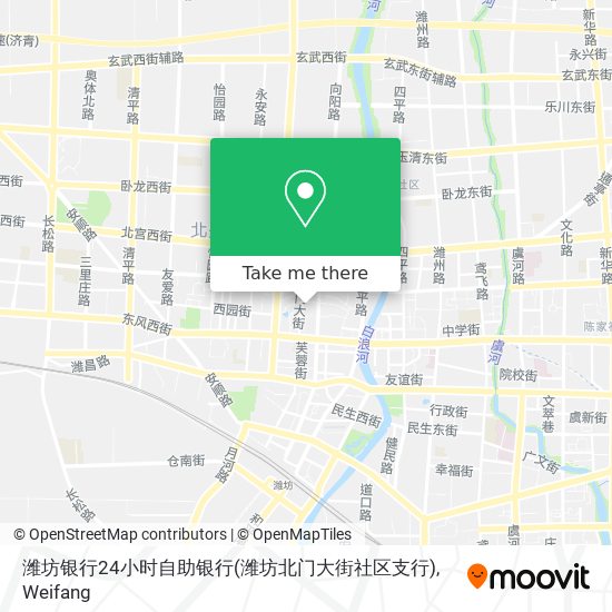 潍坊银行24小时自助银行(潍坊北门大街社区支行) map