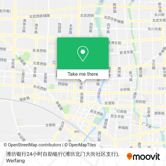 潍坊银行24小时自助银行(潍坊北门大街社区支行) map