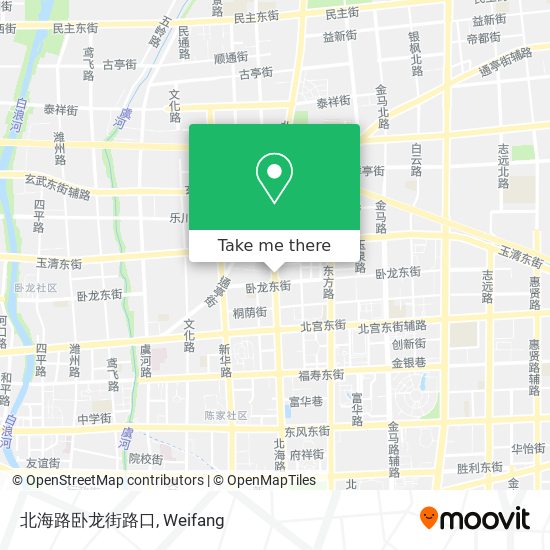 北海路卧龙街路口 map