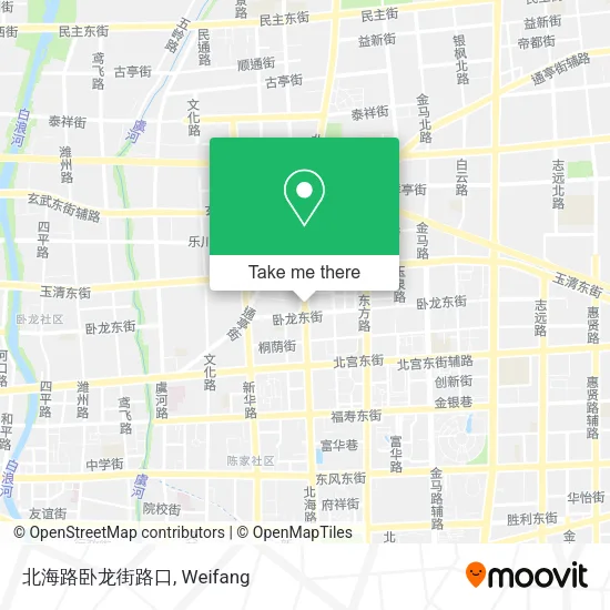 北海路卧龙街路口 map