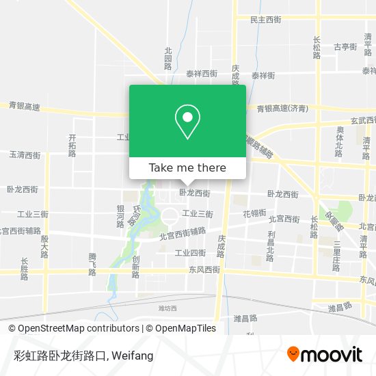 彩虹路卧龙街路口 map