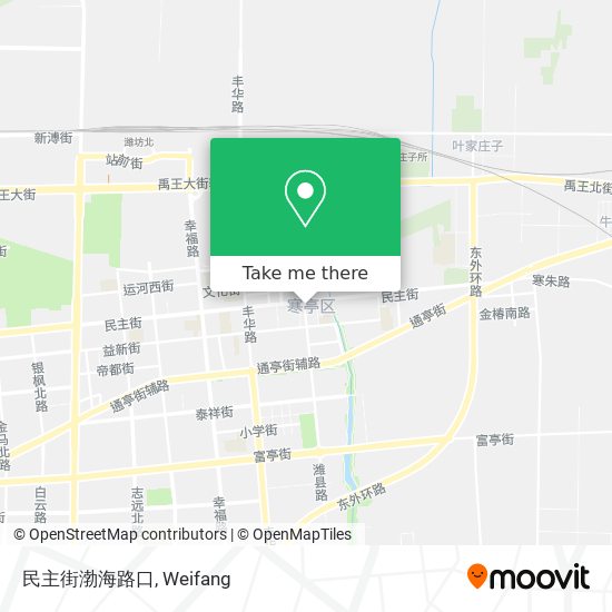 民主街渤海路口 map