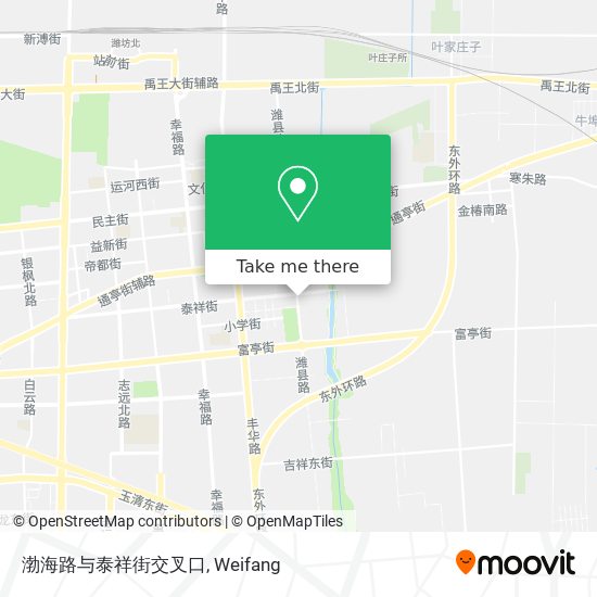 渤海路与泰祥街交叉口 map