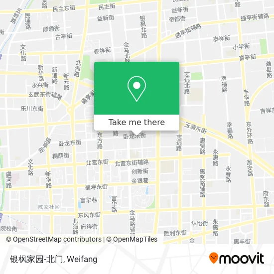 银枫家园-北门 map