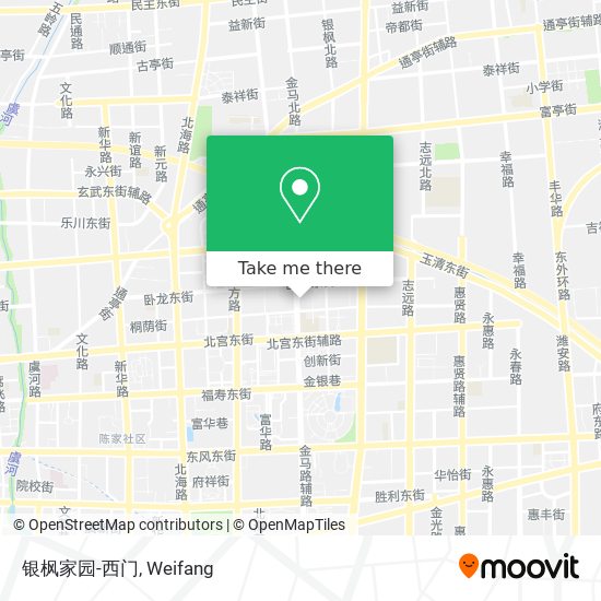 银枫家园-西门 map