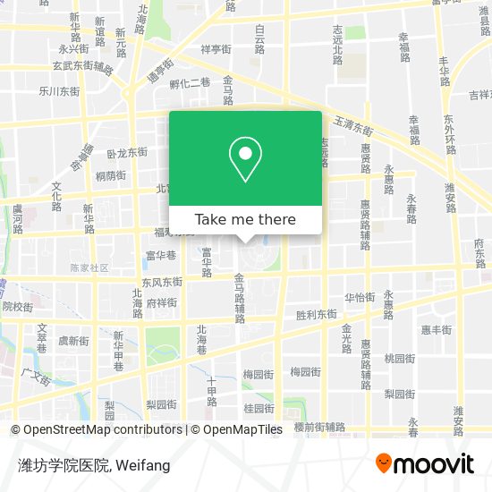 潍坊学院医院 map