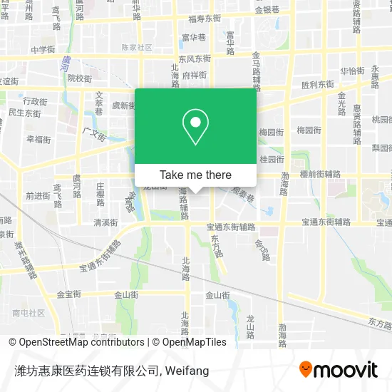 潍坊惠康医药连锁有限公司 map