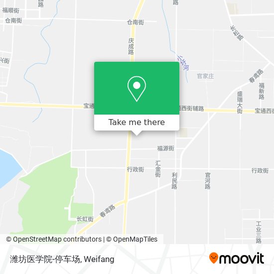 潍坊医学院-停车场 map