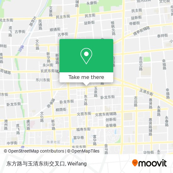 东方路与玉清东街交叉口 map