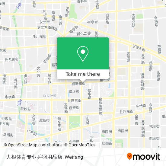 大根体育专业乒羽用品店 map