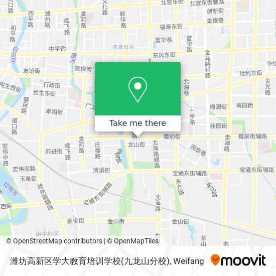 潍坊高新区学大教育培训学校(九龙山分校) map