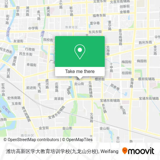 潍坊高新区学大教育培训学校(九龙山分校) map