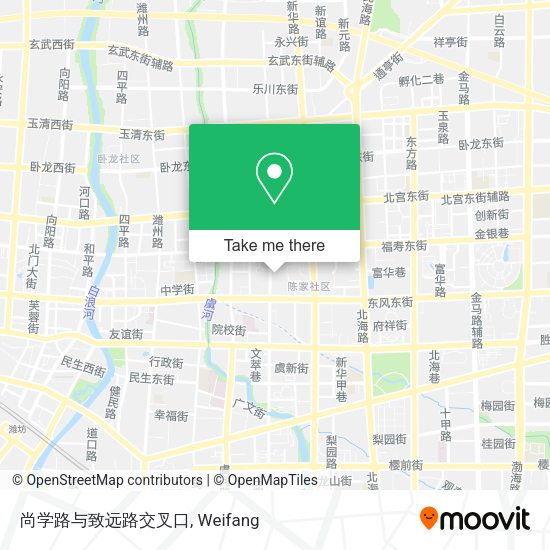 尚学路与致远路交叉口 map