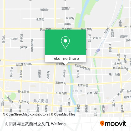 向阳路与玄武西街交叉口 map