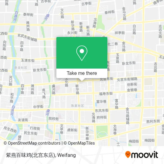 紫燕百味鸡(北宫东店) map
