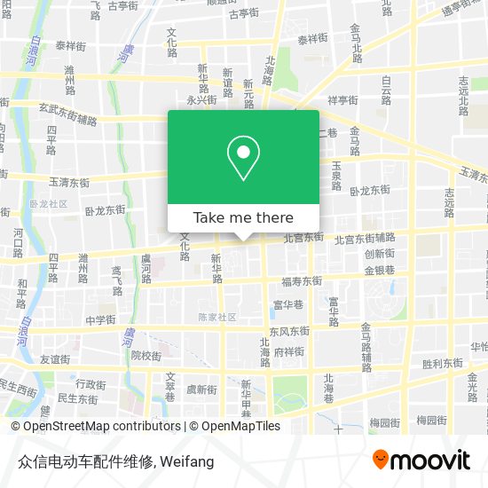 众信电动车配件维修 map