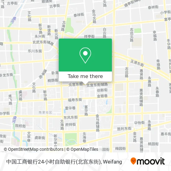 中国工商银行24小时自助银行(北宫东街) map