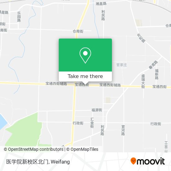 医学院新校区北门 map