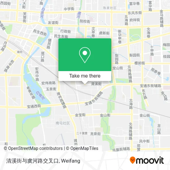 清溪街与虞河路交叉口 map