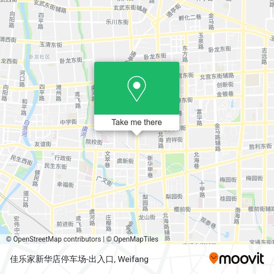 佳乐家新华店停车场-出入口 map