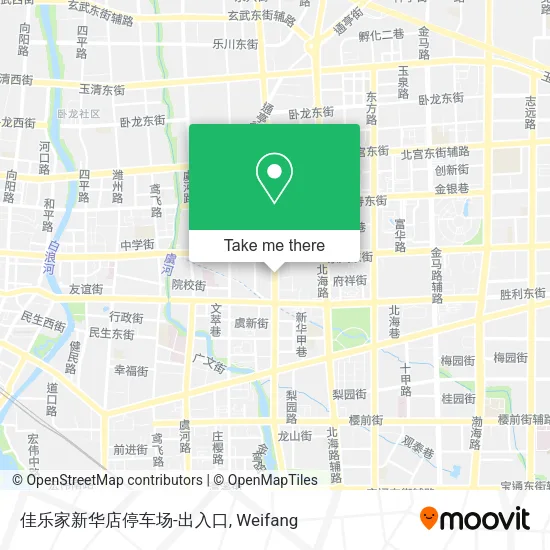 佳乐家新华店停车场-出入口 map