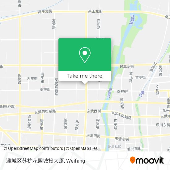潍城区苏杭花园城投大厦 map