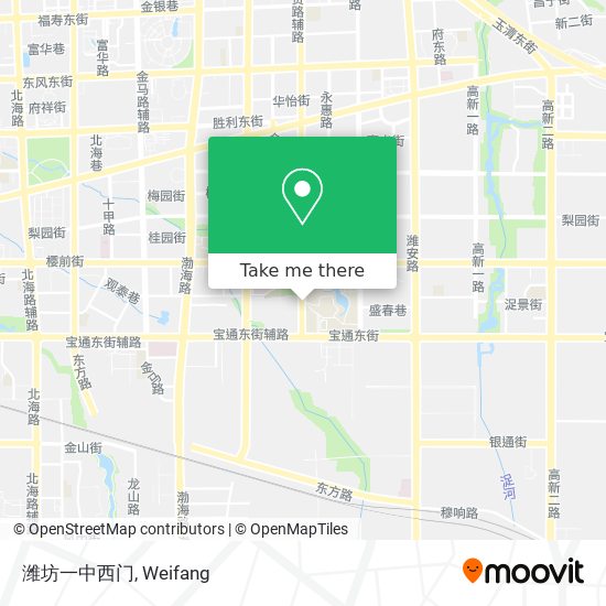 潍坊一中西门 map