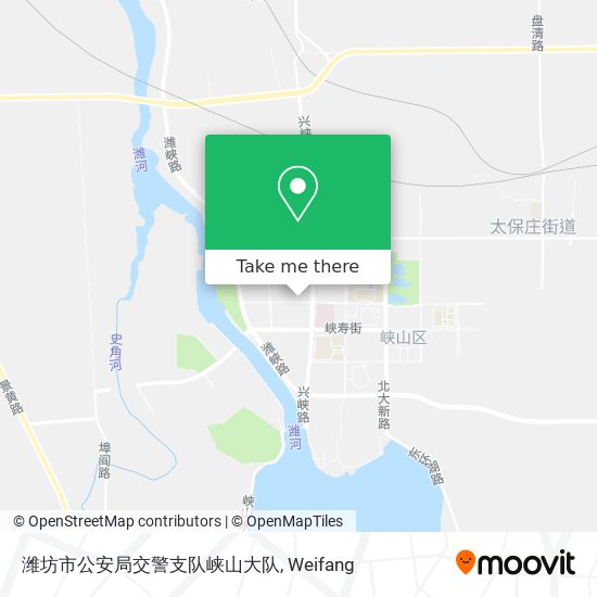 潍坊市公安局交警支队峡山大队 map