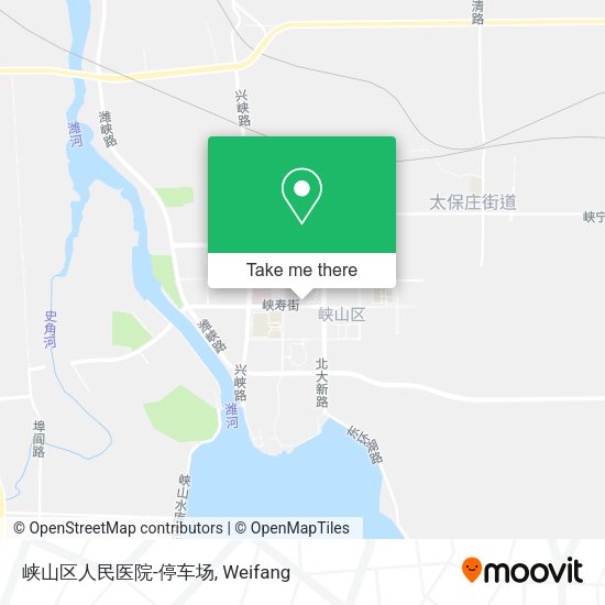 峡山区人民医院-停车场 map