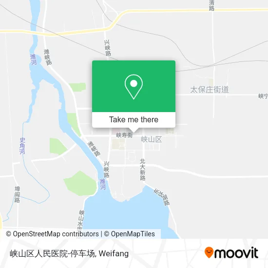 峡山区人民医院-停车场 map
