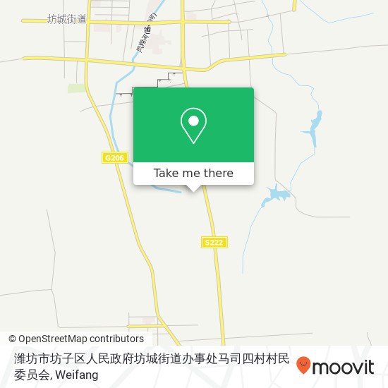 潍坊市坊子区人民政府坊城街道办事处马司四村村民委员会 map