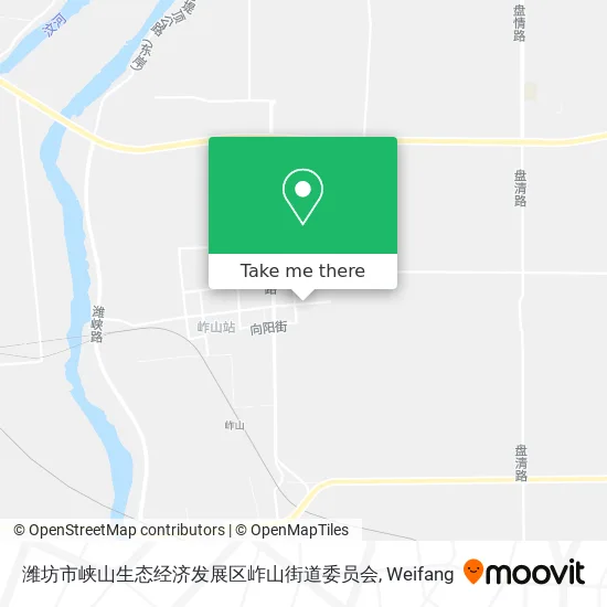 潍坊市峡山生态经济发展区岞山街道委员会 map