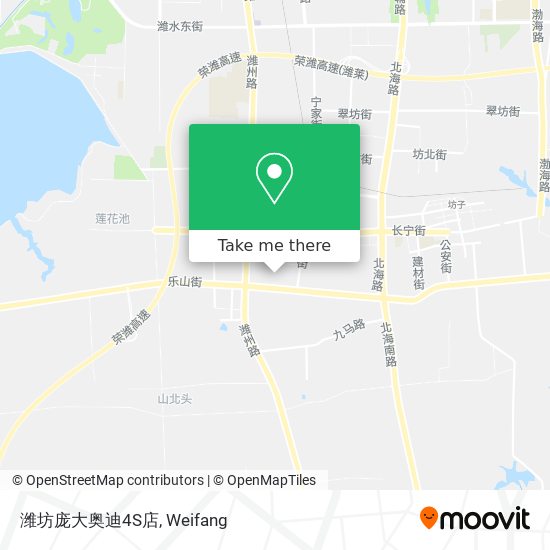 潍坊庞大奥迪4S店 map