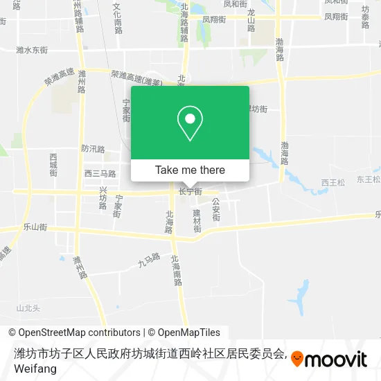 潍坊市坊子区人民政府坊城街道西岭社区居民委员会 map