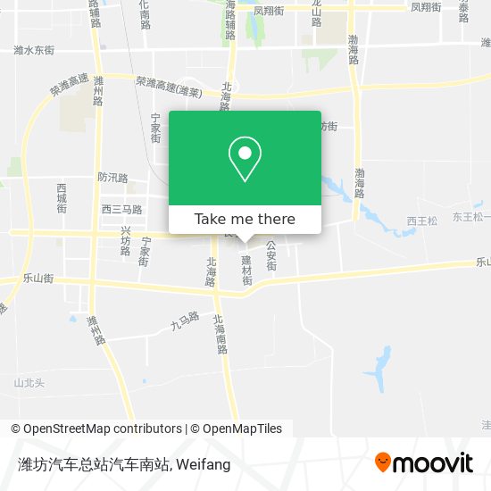 潍坊汽车总站汽车南站 map