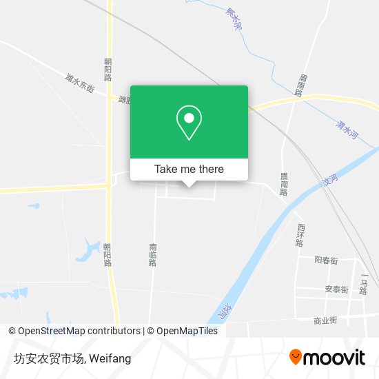 坊安农贸市场 map