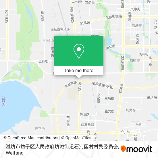 潍坊市坊子区人民政府坊城街道石河园村村民委员会 map