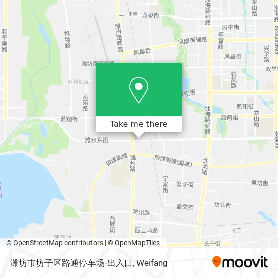 潍坊市坊子区路通停车场-出入口 map