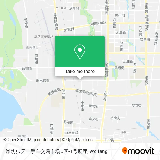 潍坊帅天二手车交易市场C区-1号展厅 map