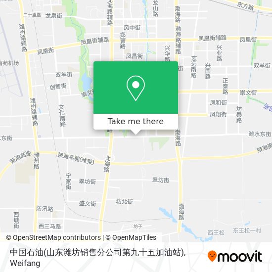 中国石油(山东潍坊销售分公司第九十五加油站) map