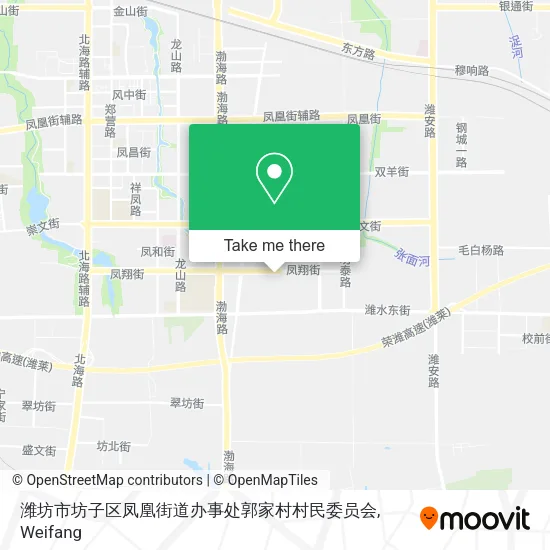 潍坊市坊子区凤凰街道办事处郭家村村民委员会 map