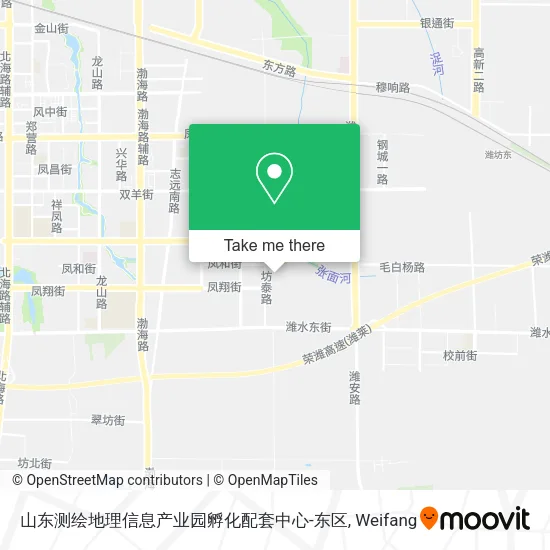 山东测绘地理信息产业园孵化配套中心-东区 map